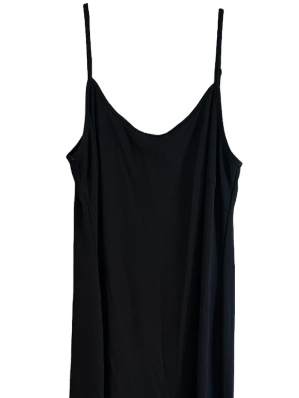 Venezia Black Asymmetrical Slip Dress 14/16